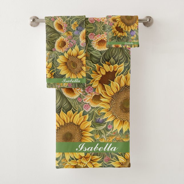 Hermosa colección de moda de girasol (In situ)