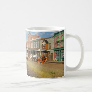 Hermosa Copa de Café de Modelo Ferroviario