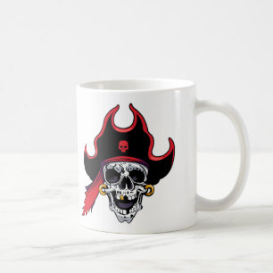Hermosa Copa Pirata de Café de Halloween