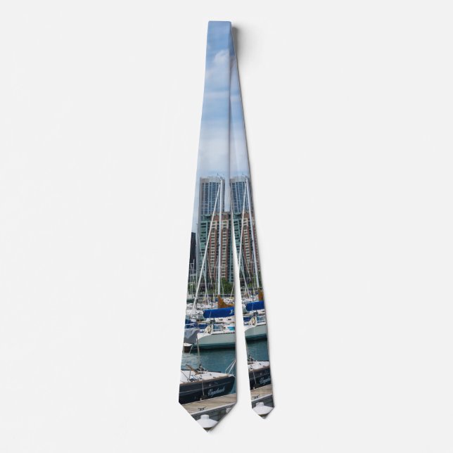 Hermosa corbata de cuello del puerto de Chicago (Anverso)