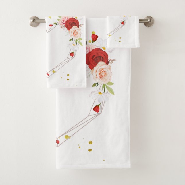 hermosa corona floral con acuarela rosa (In situ)