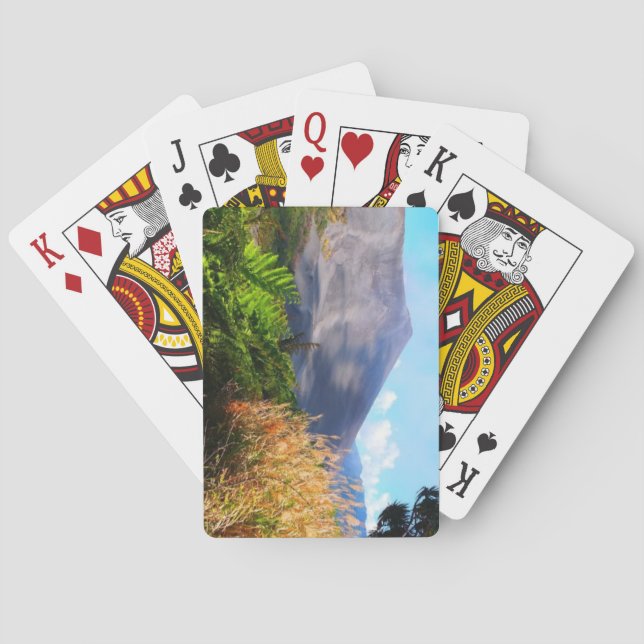 Hermosa cubierta exterior para jugar cartas (Reverso)