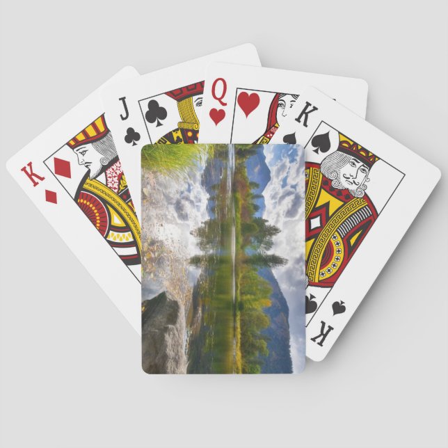 Hermosa cubierta exterior para jugar cartas (Reverso)
