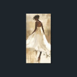 Hermosa dama con vestimenta blanca arte estético d<br><div class="desc">Transforme su espacio de vida con la "Hermosa Dama de Vestido Blanco Arte de tela estética". Esta elegante obra de arte de lienzo captura la gracia y el aplomo de una mujer vestida con un vestido blanco de verano que corre, ambientada con un tranquilo fondo beige. El refinado diseño de...</div>