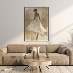 Hermosa dama con vestimenta blanca arte estético e<br><div class="desc">Infunde tu espacio con elegancia a través de la "Hermosa Dama de Vestido Blanco Arte de Pared Estético". Esta impresionante obra de arte cuenta con una elegante mujer vestida con un largo vestido blanco de verano, con un fondo beige neutro. La minimalista pero llamativa composición le da una sensación de...</div>