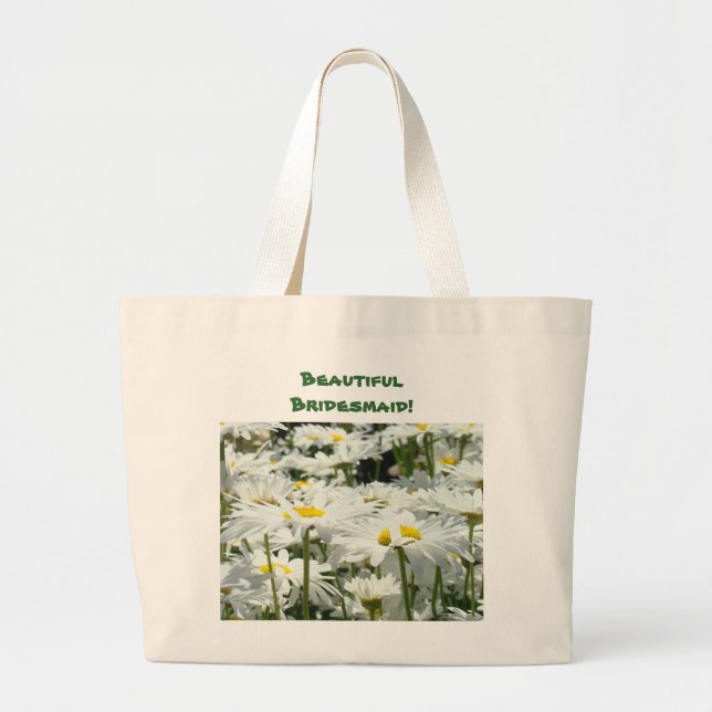 ¡Hermosa Dama de Honor! bolsas tote Flores de Marg (Frente)