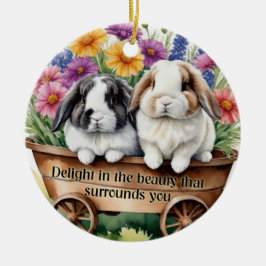 Hermosa decoración de Bonito de conejo conejo lop