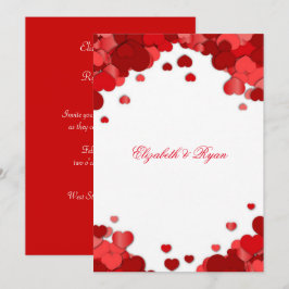 Hermosa, Día de San Valentín, Invitación de Boda