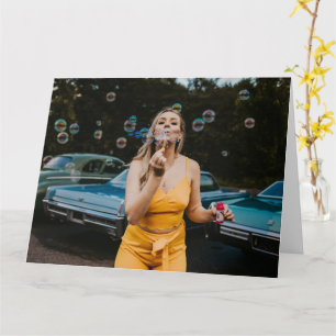 hermosa diosa tarjeta de saludo Bubbles