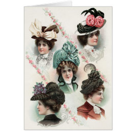 Hermosa diseñadora de moda de los años 1900 Gorras