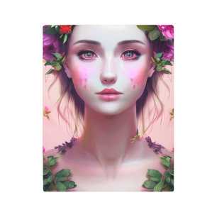 Hermosa Eérea Encantada Mujer Fantasía Arte