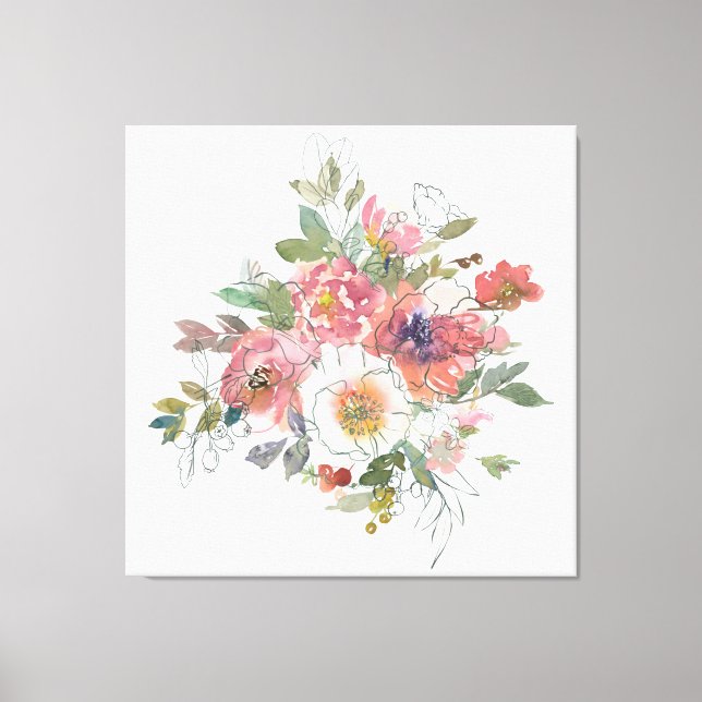 Hermosa elegancia de flores acuáticas arte de ramo (Anverso)