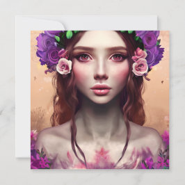 Hermosa encantadora Fantasy AI Art