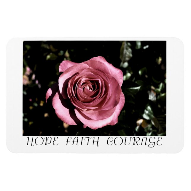 Hermosa esperanza Rosa, fe, imán de valor (Horizontal)
