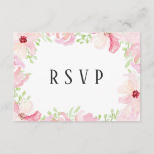 Hermosa Flor de Anémona en Acuarela Moderna RSVP