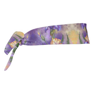 Hermosa Flor de Iris - Pintura de arte mezclado