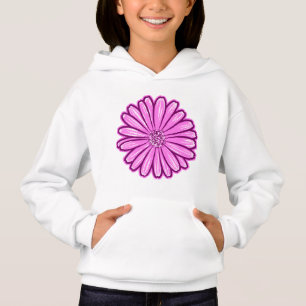 Hermosa flor de margarita, Ilustracion de semitono