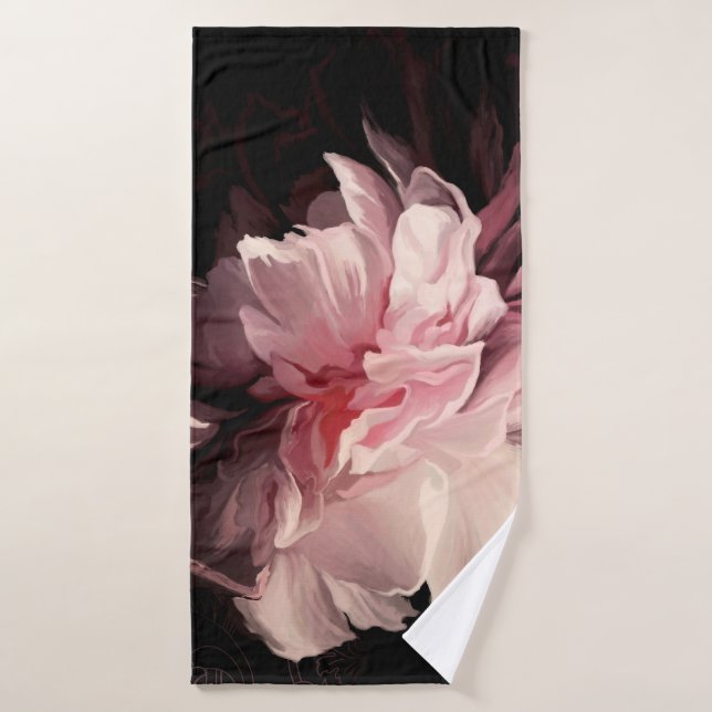 Hermosa flor peony (Toalla de baño)
