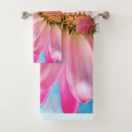 Hermosa flor rosa cercana foto