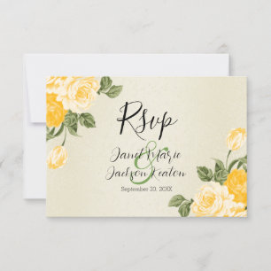 Hermosa Floral Amarilla Dorada - RSVP