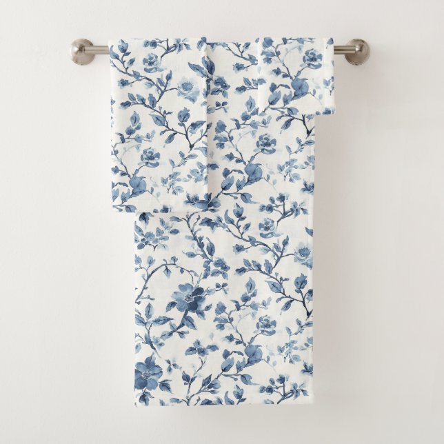 Hermosa Floral Blanca Azul   (In situ)