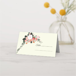 Hermosa florida florida tarjeta plegada