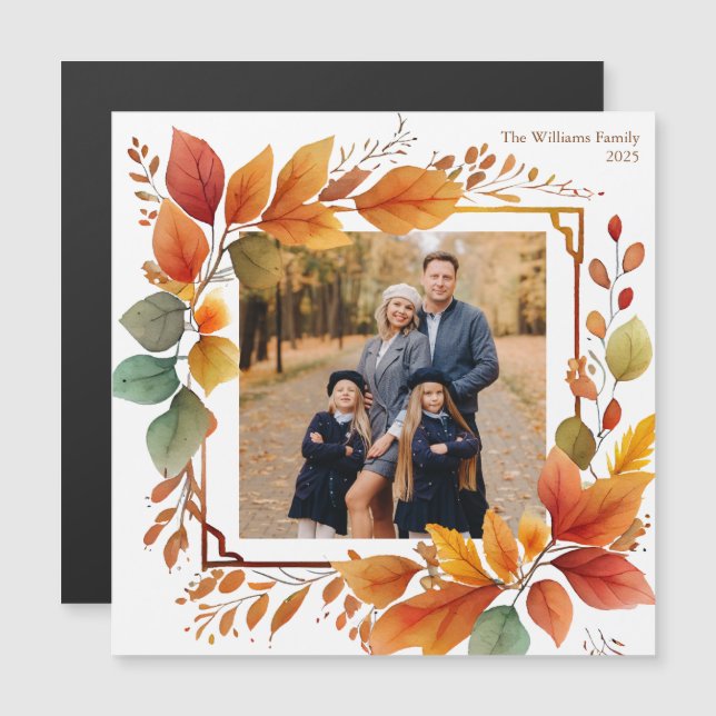 Hermosa Foliage Foliage Fankending Magnet (Anverso/Reverso)