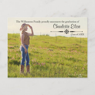 Hermosa foto con floritura - Tarjeta postal de gra