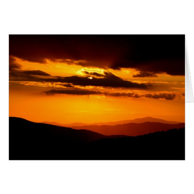 Hermosa foto de la puesta de sol (Anverso (Horizontal))