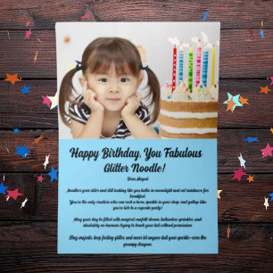 Hermosa foto de unicornio floral, niños cumpleaños