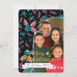 Hermosa foto familiar Feliz Navidad