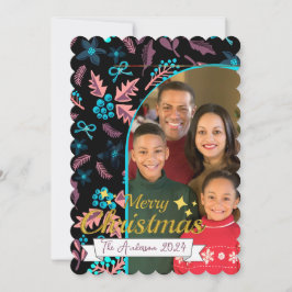 Hermosa foto familiar Feliz Navidad