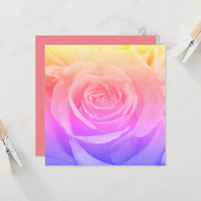 Hermosa fotografía rosa amarilla (Anverso/Reverso In Situ)