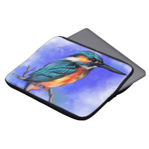 Hermosa funda para portátil Kingfisher Bird