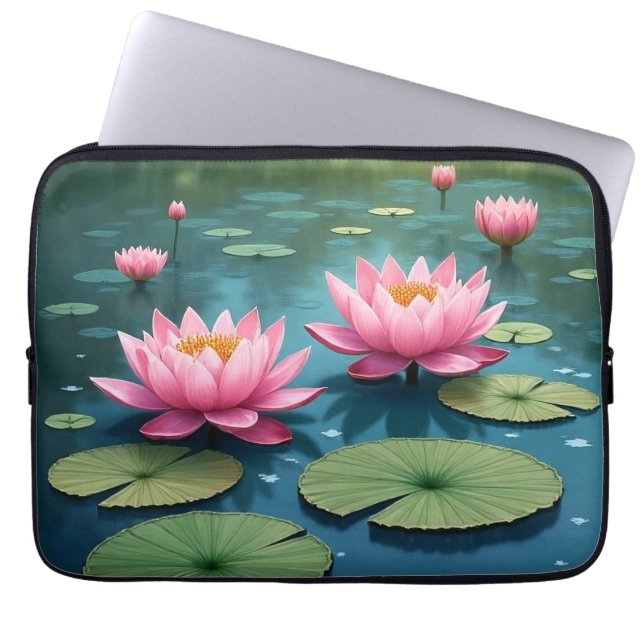 Hermosa funda para portátil Siam Lotus de 13 pulga (Frente)