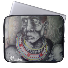 Hermosa funda para portátiles Neoprene Maasai de 1