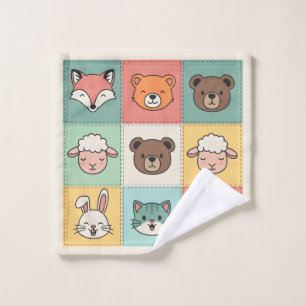 Hermosa Guardería de Parche de Animales Kawaii