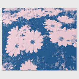 Hermosa imagen de flor en papel de regalo