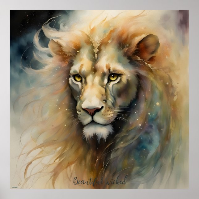 Hermosa impresión de arte digital con fantasía de  (Frente)