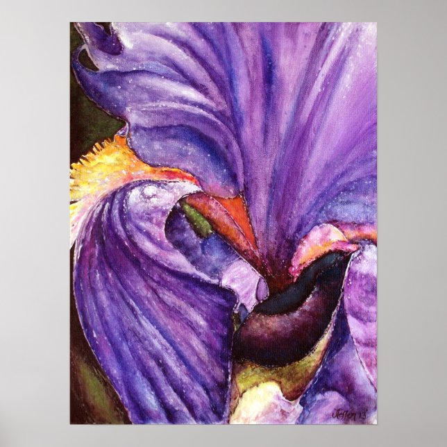 Hermosa impresión de arte iris púrpura (Frente)