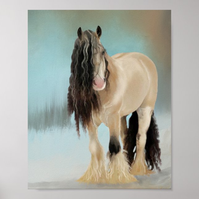 Hermosa impresión de manchas de caballos (Frente)
