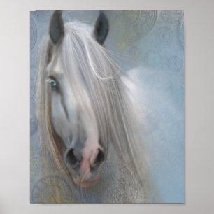 Hermosa impresión de manchas de caballos