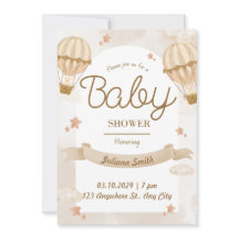 Hermosa invitación a Baby Shower