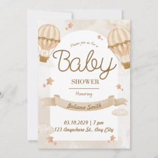 Hermosa invitación a Baby Shower