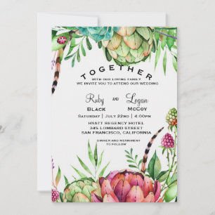 Hermosa invitación a bodas