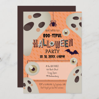 Hermosa invitación a Halloween