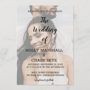 Hermosa invitación a la boda