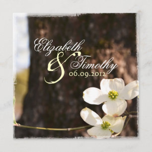 Hermosa invitación a la boda de dogwood v3