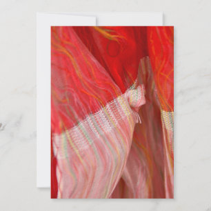 Hermosa invitación a la bufanda de seda