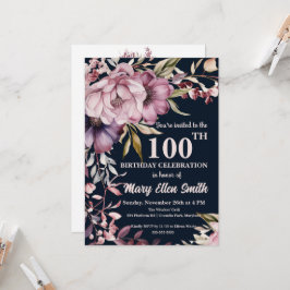 Hermosa invitación a la celebración de cumpleaños 